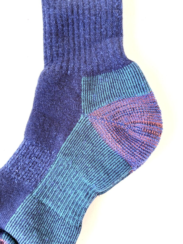 ROTOTO MERINO PILE SOCKS IN DARK BLUE SIZE SMALL