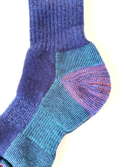 ROTOTO MERINO PILE SOCKS IN DARK BLUE SIZE SMALL