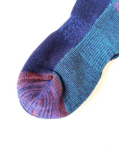 ROTOTO MERINO PILE SOCKS IN DARK BLUE SIZE MEDIUM