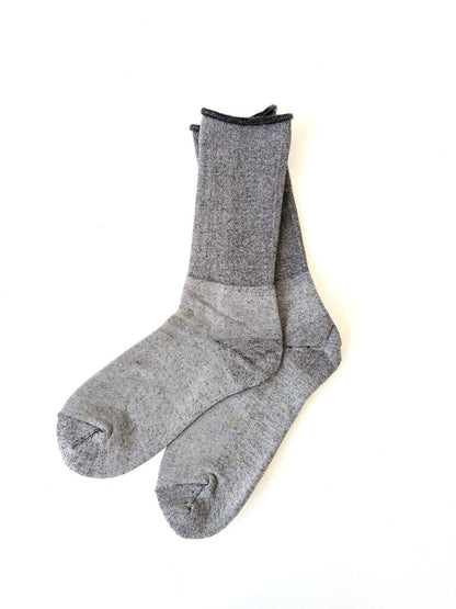 ROTOTO CITY SOCKS IN GRAY BROWN SIZE MEDIUM