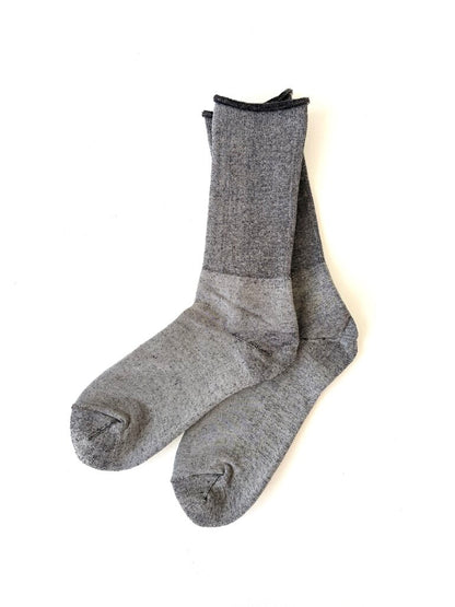 ROTOTO CITY SOCKS IN GRAY BROWN SIZE SMALL