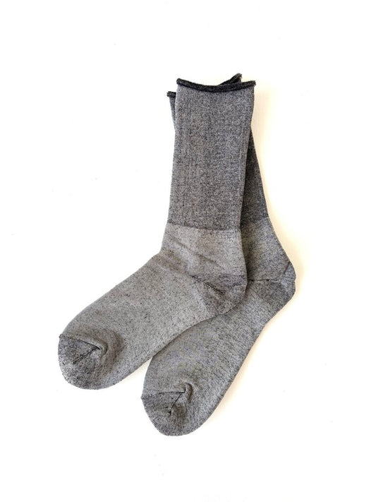 ROTOTO CITY SOCKS IN GRAY BROWN SIZE SMALL