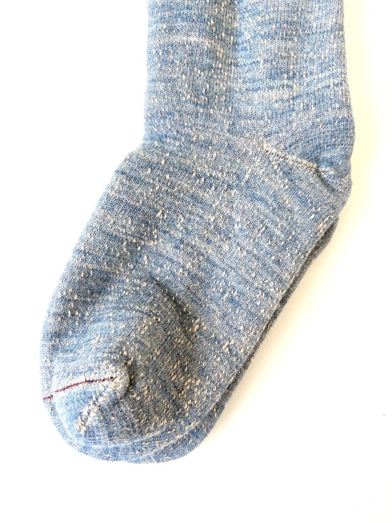 ROTOTO DOUBLE FACE CREW IN BLUE BROWN SIZE LARGE