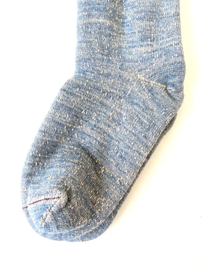 ROTOTO DOUBLE FACE CREW IN BLUE BROWN SIZE LARGE