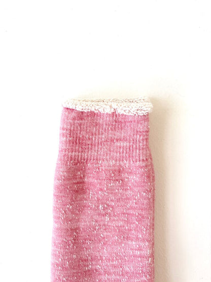 ROTOTO DOUBLE CREW FACE IN PINK SIZE SMALL