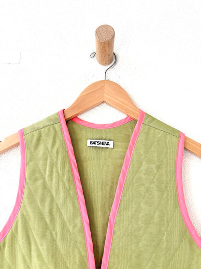 BATSHEVA QUILTED VEST SIZE 6