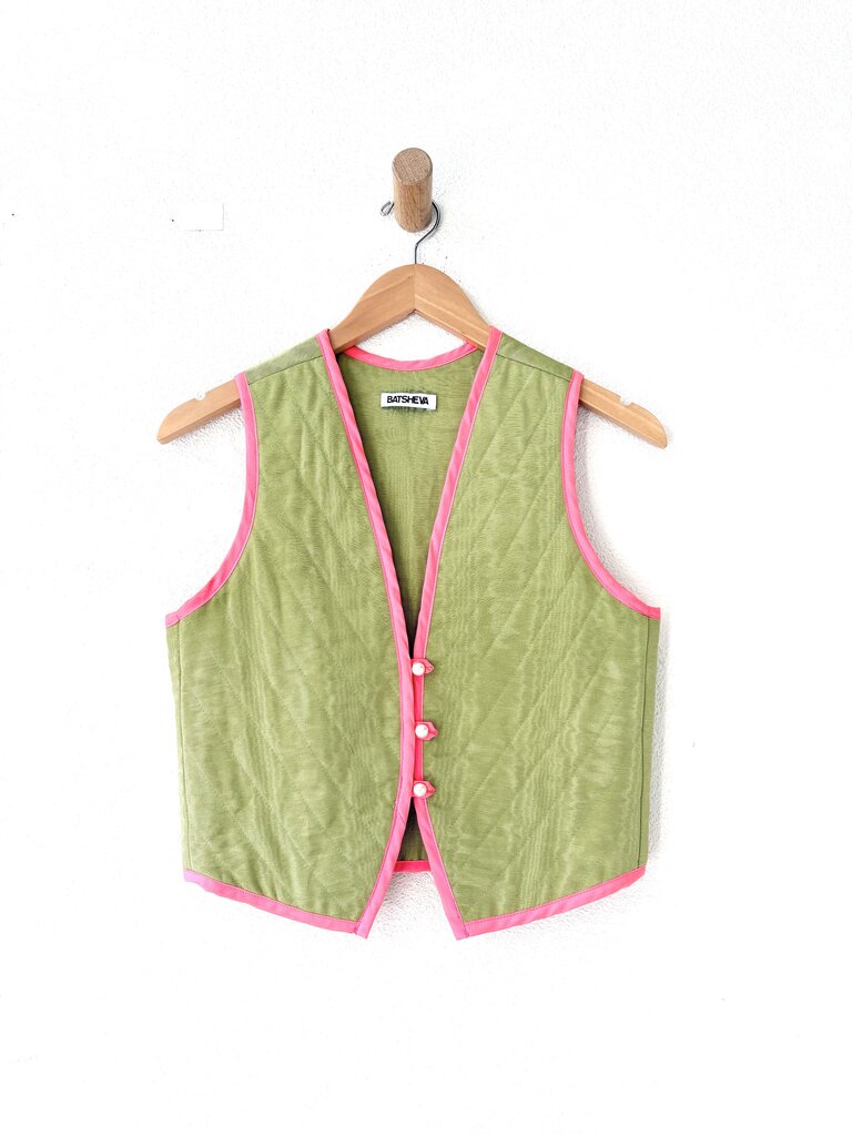 BATSHEVA QUILTED VEST SIZE 6