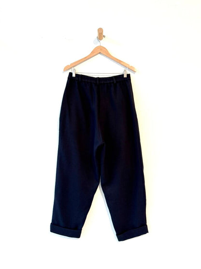 CORDERA COTTON WOOL TAPERED TROUSERS