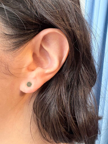 KATHLEEN WHITAKER 14K SMALL CIRCLE STUDS