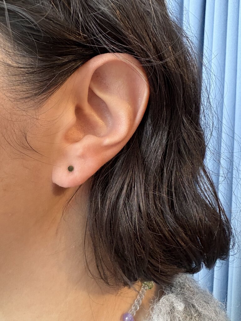 KATHLEEN WHITAKER 14K TINY CIRCLE STUDS