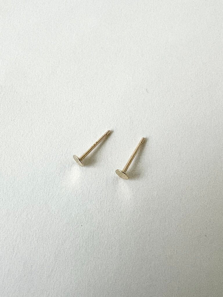 KATHLEEN WHITAKER 14K TINY CIRCLE STUDS
