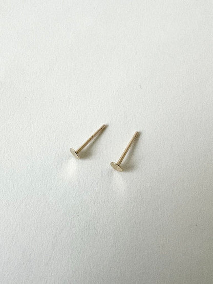 KATHLEEN WHITAKER 14K TINY CIRCLE STUDS