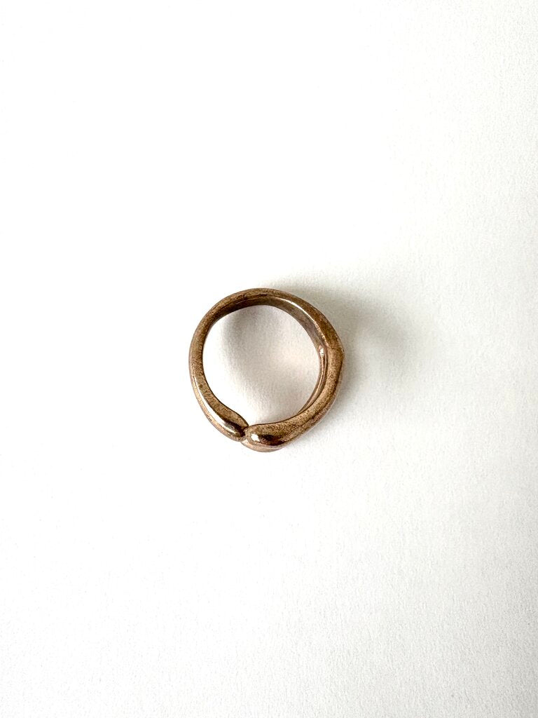 MONICA CASTIGLIONI BRONZE 'A ABBRACCI' RING SIZE 6.5