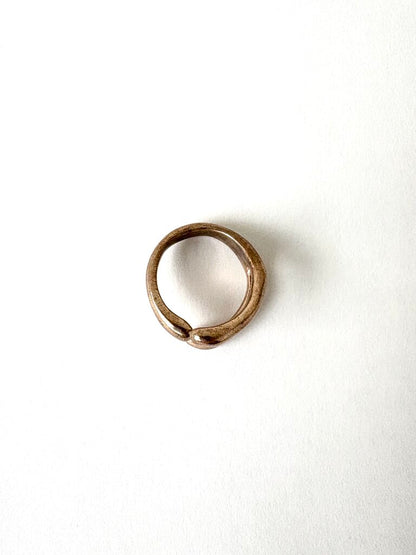 MONICA CASTIGLIONI BRONZE 'A ABBRACCI' RING SIZE 6.5