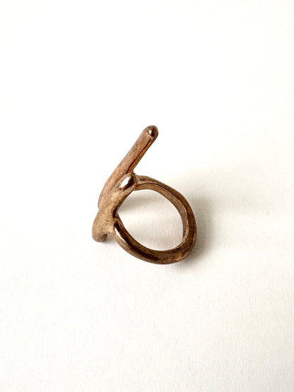 MONICA CASTIGLIONI 'A-BAMBOO' RING SIZE 6