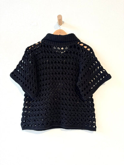 NIA THOMAS CROCHET POLO SIZE XLARGE