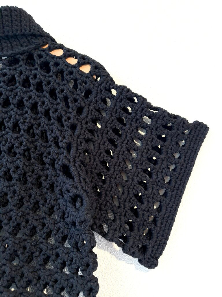 NIA THOMAS CROCHET POLO SIZE XLARGE