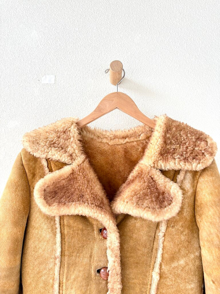 VINTAGE SHEARLING COAT SIZE SMALL