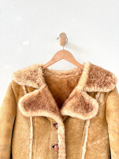 VINTAGE SHEARLING COAT SIZE SMALL