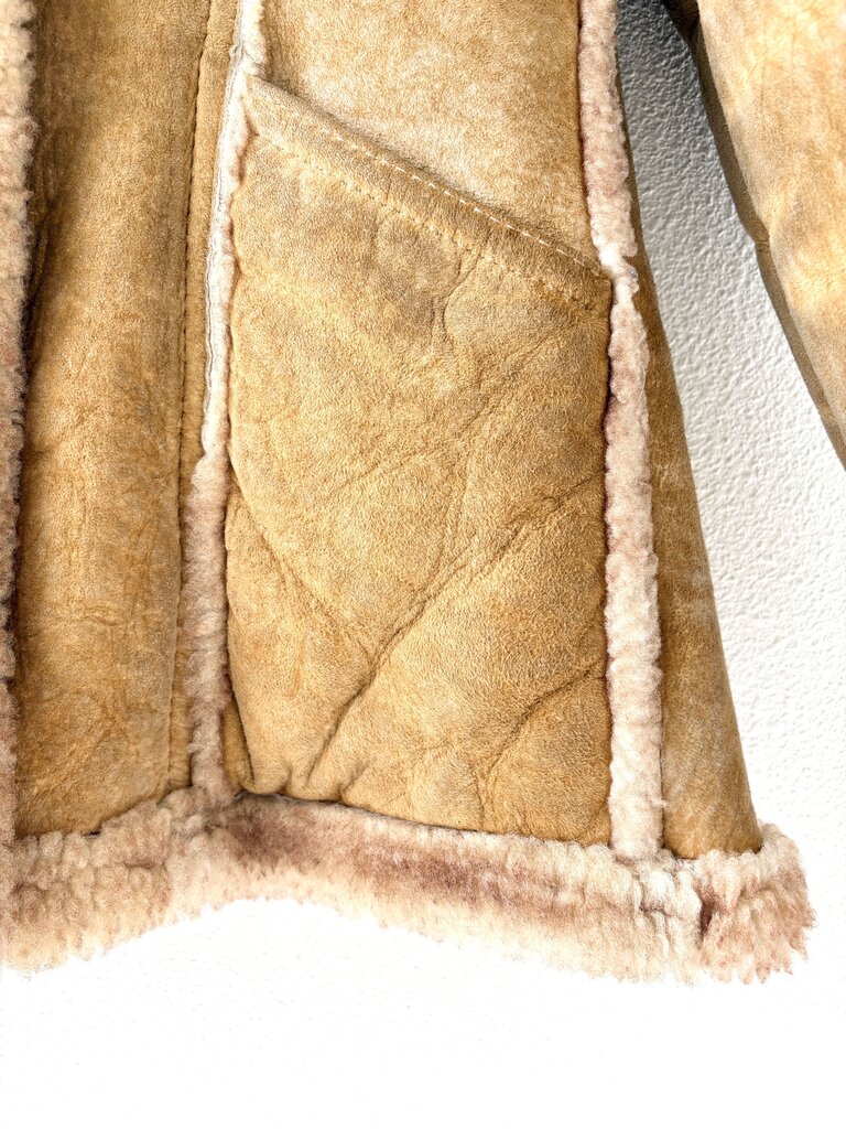 VINTAGE SHEARLING COAT SIZE SMALL