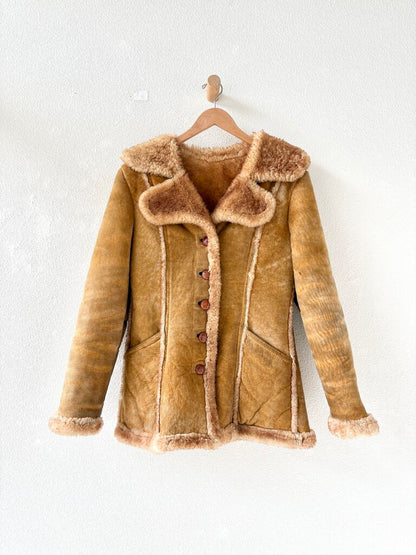 VINTAGE SHEARLING COAT SIZE SMALL