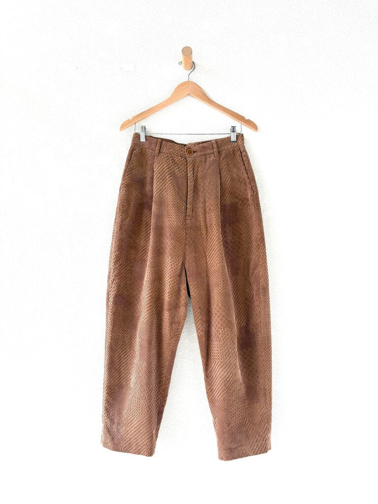 MINA PERHONEN 'LAND PUZZLE' CORDUROY PANTS SIZE 36