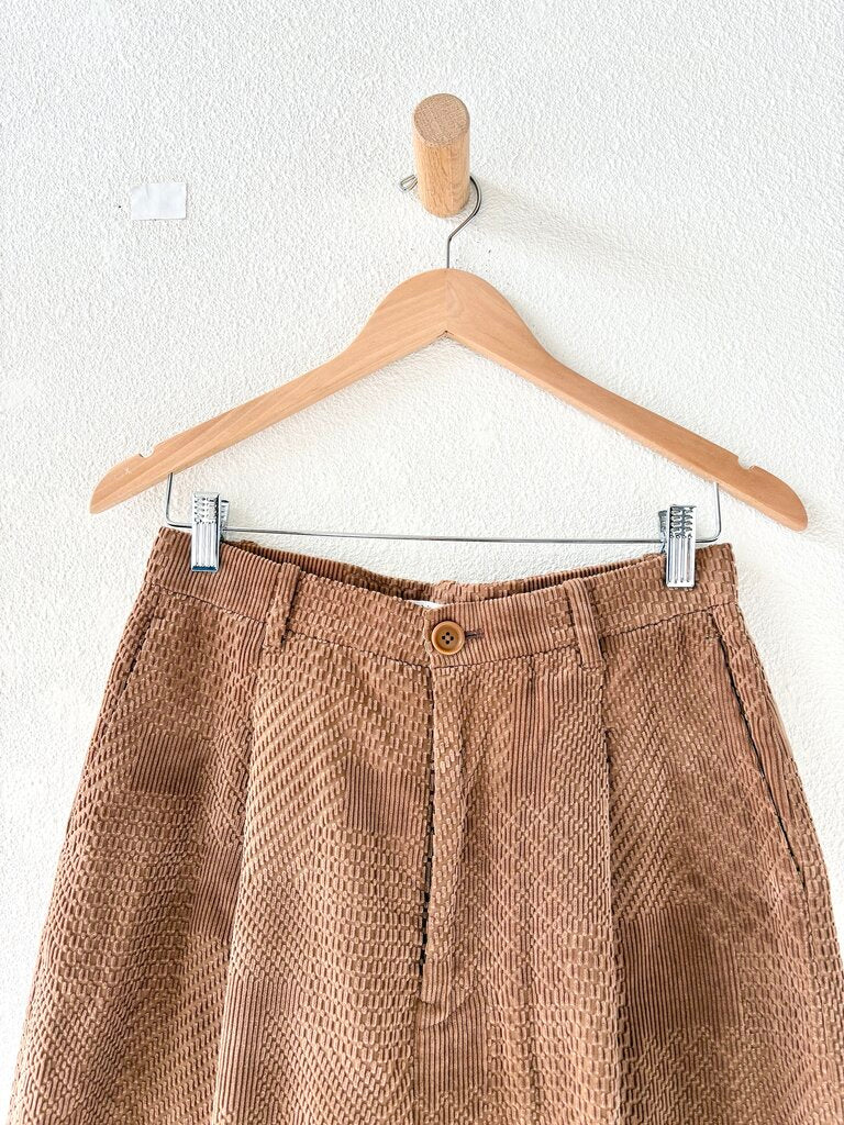 MINA PERHONEN 'LAND PUZZLE' CORDUROY PANTS SIZE 36