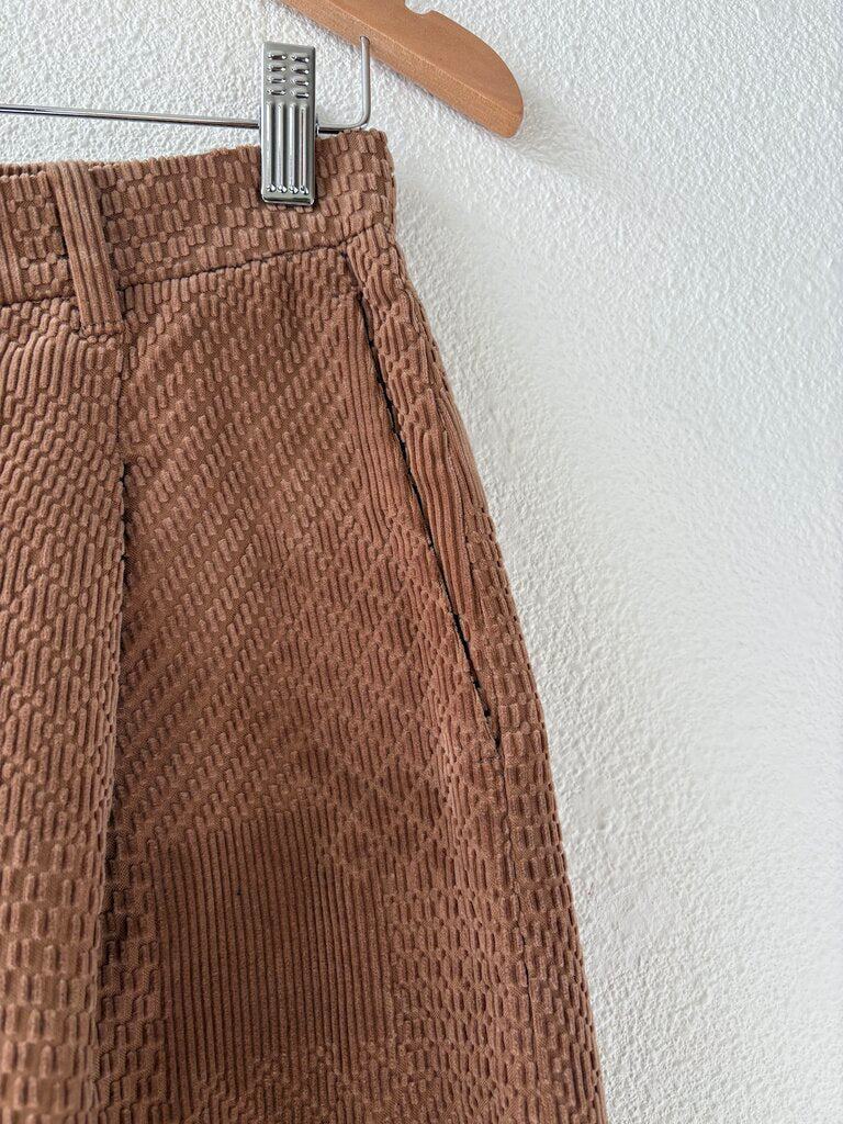 MINA PERHONEN 'LAND PUZZLE' CORDUROY PANTS SIZE 36