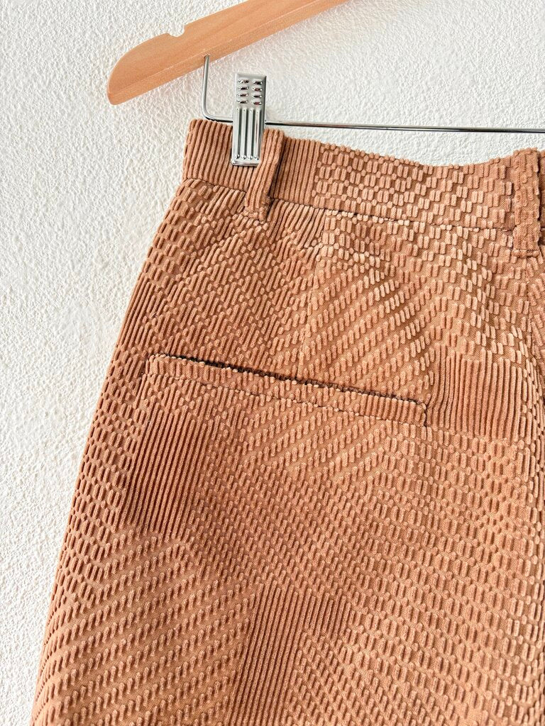 MINA PERHONEN 'LAND PUZZLE' CORDUROY PANTS SIZE 36