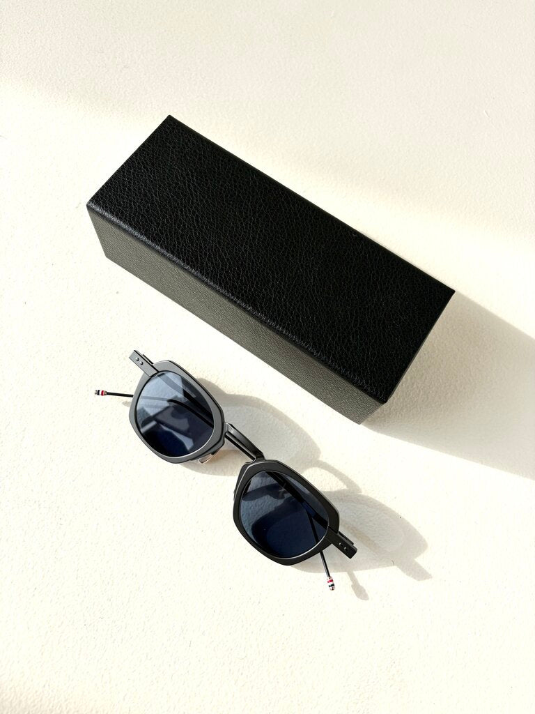 THOM BROWNE SQUARE TITANIUM SUNGLASSES