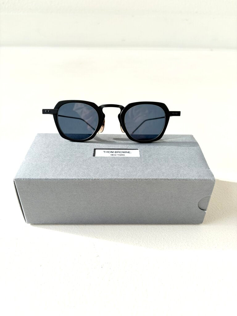 THOM BROWNE SQUARE TITANIUM SUNGLASSES