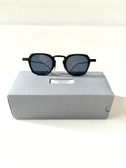 THOM BROWNE SQUARE TITANIUM SUNGLASSES