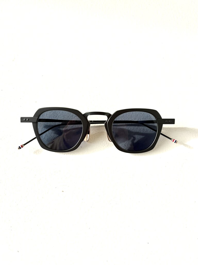 THOM BROWNE SQUARE TITANIUM SUNGLASSES