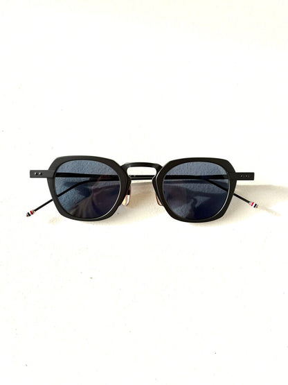 THOM BROWNE SQUARE TITANIUM SUNGLASSES