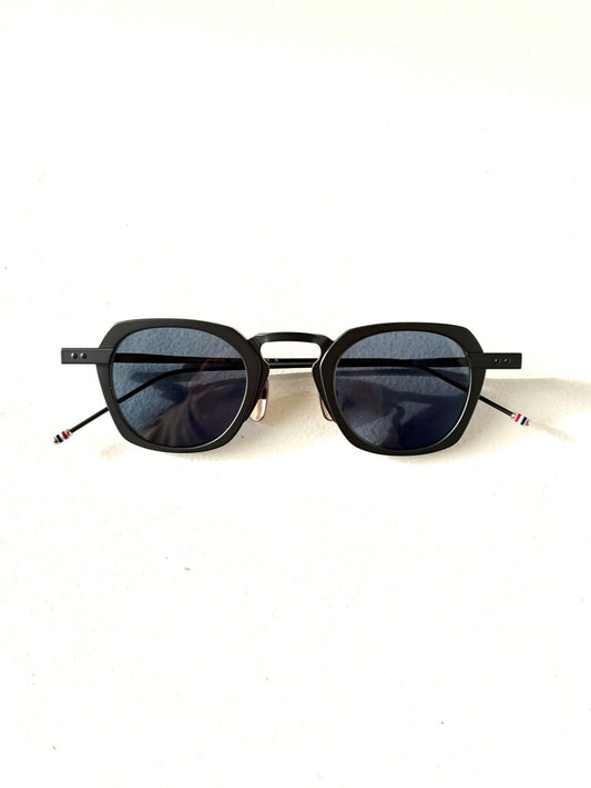 THOM BROWNE SQUARE TITANIUM SUNGLASSES