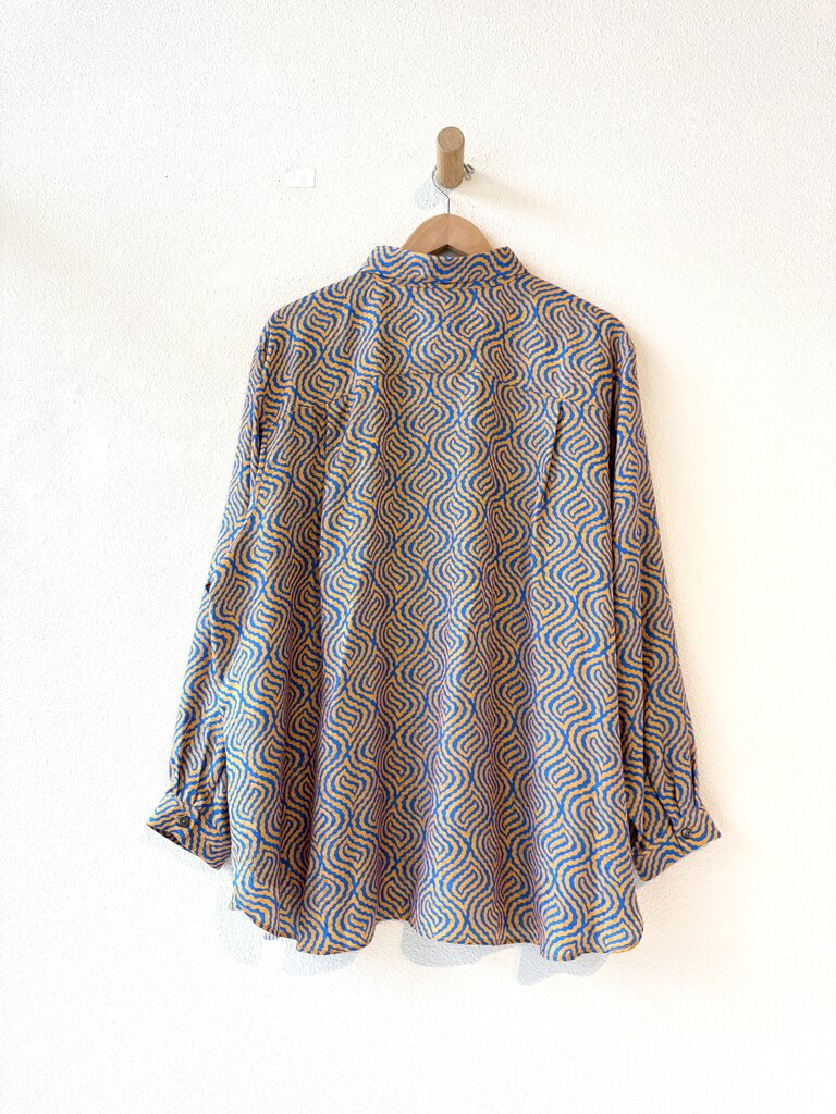 ILANA KOHN SILK SHIRT SIZE 2X