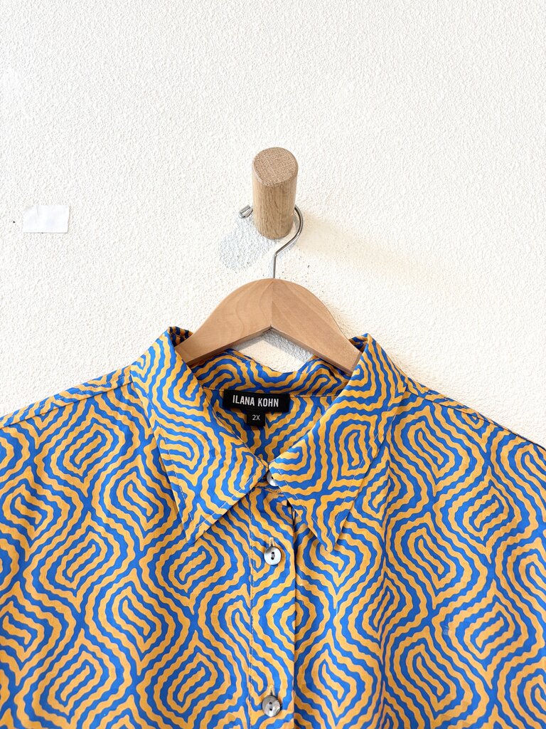ILANA KOHN SILK SHIRT SIZE 2X