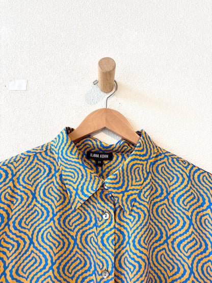 ILANA KOHN SILK SHIRT SIZE 2X