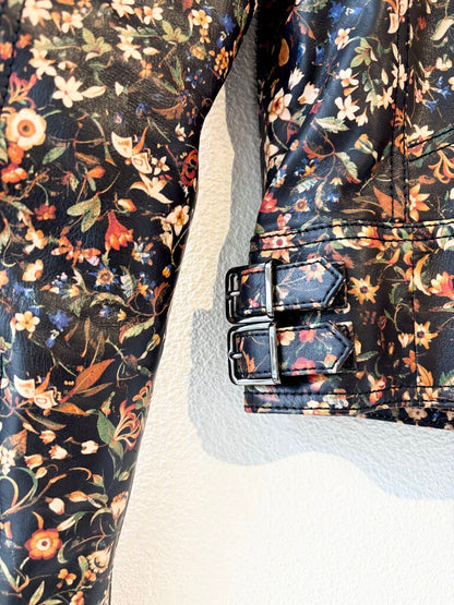 DSQUARED FLORAL MOTO JACKET SIZE 40