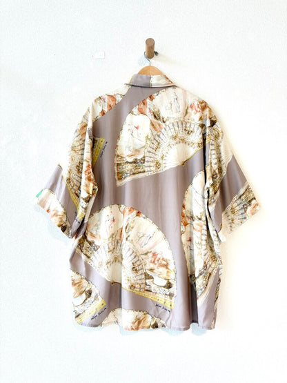 ACNE STUDIOS FAN PRINT SHIRT SIZE 52