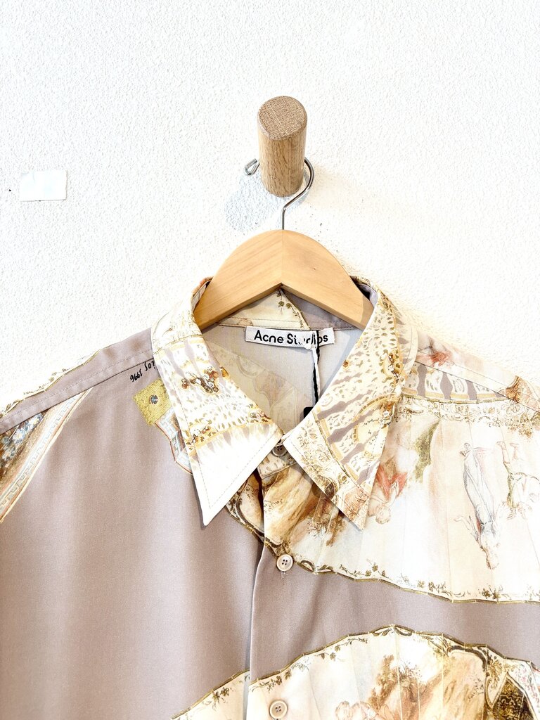 ACNE STUDIOS FAN PRINT SHIRT SIZE 52