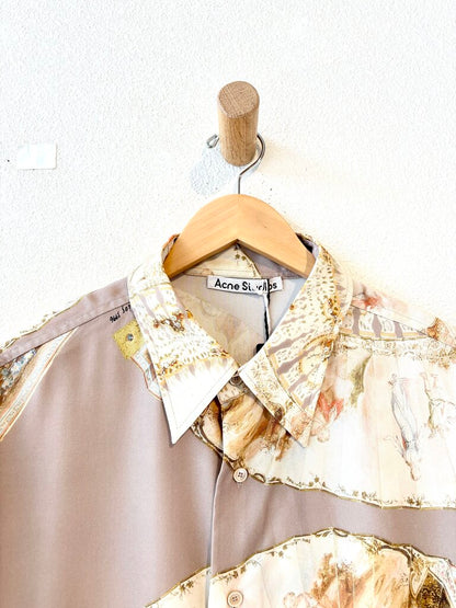 ACNE STUDIOS FAN PRINT SHIRT SIZE 52