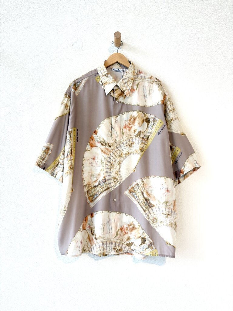 ACNE STUDIOS FAN PRINT SHIRT SIZE 52