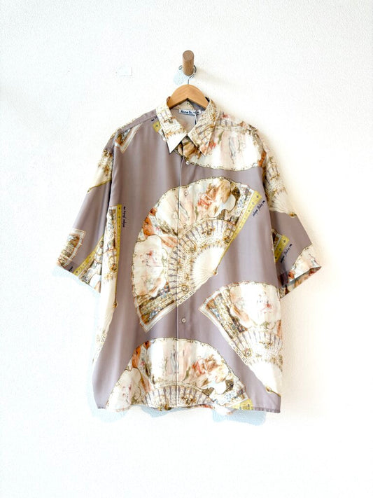 ACNE STUDIOS FAN PRINT SHIRT SIZE 52