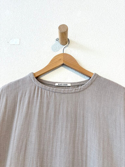 BLACK CRANE COTTON LINEN DRESS SIZE XSMALL