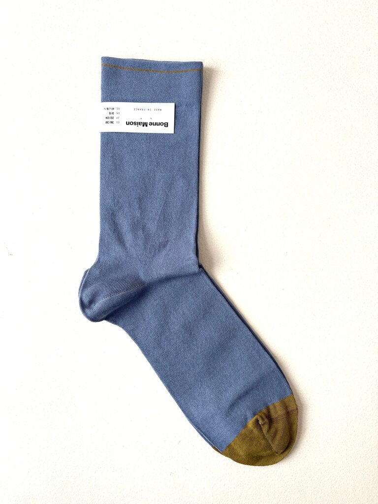 BONNE MAISON DUSKY BLUE SOCKS SIZE 39-41