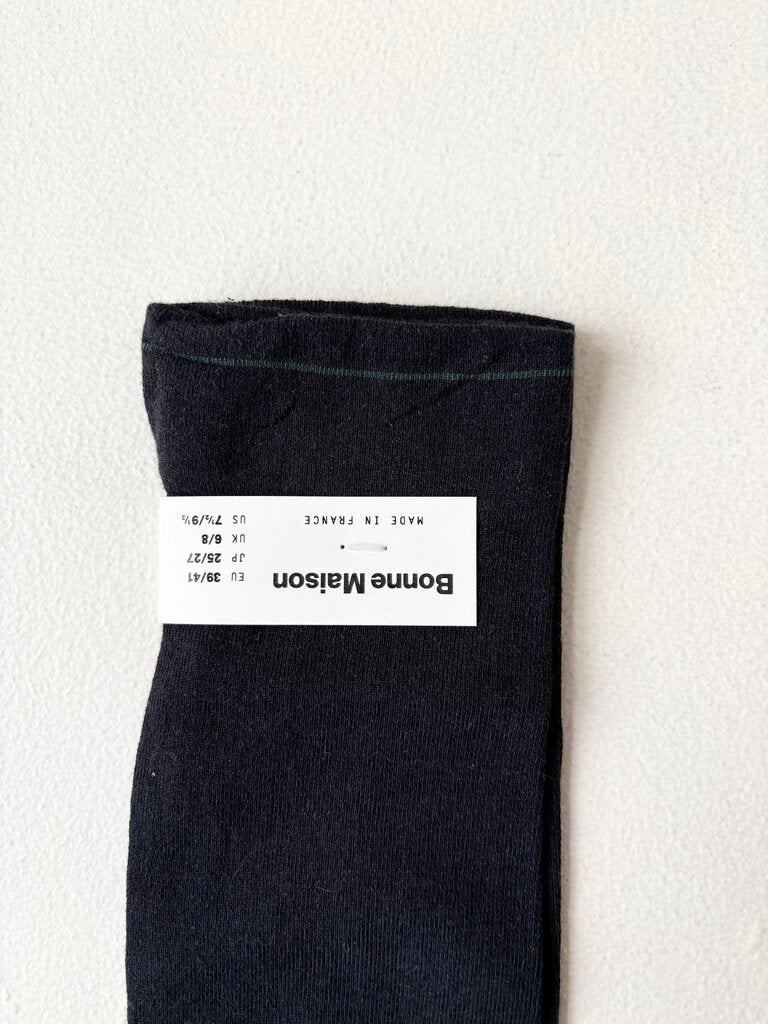 BONNE MAISON BLACK SOCKS SIZE 39-41
