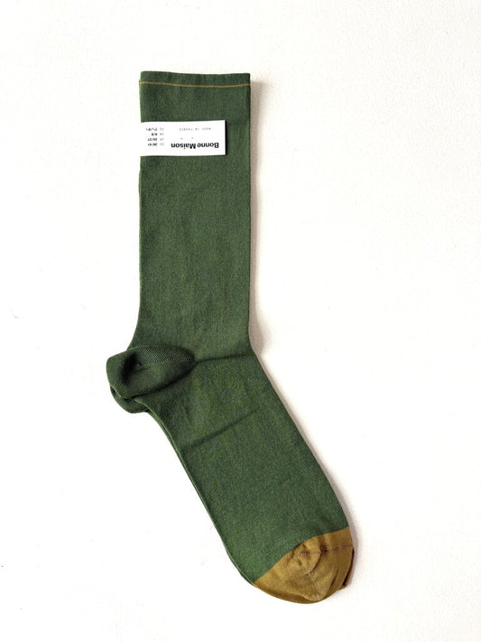 BONNE MAISON GRASS GREEN SOCKS SIZE 36-38