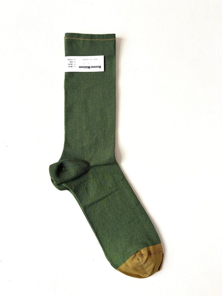 BONNE MAISON GRASS GREEN SOCKS SIZE 39-41