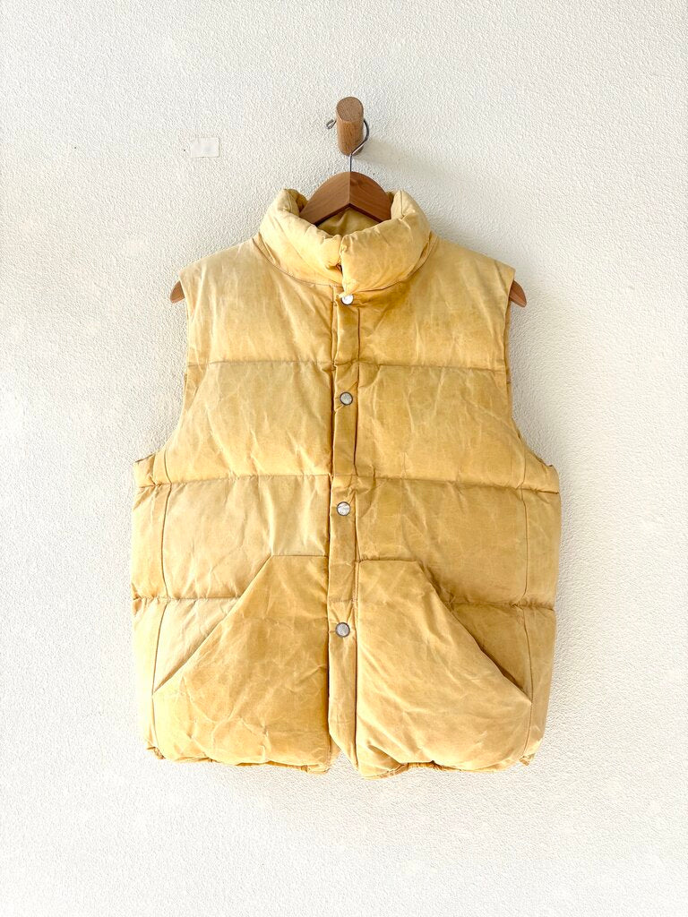 OLDERBROTHER WAXED PUFF VEST SIZE XXSMALL
